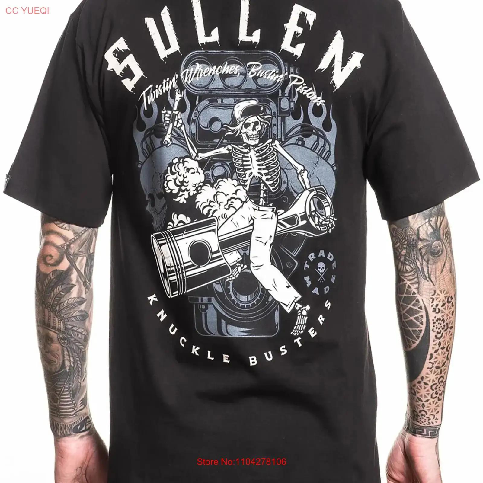 

Sullen Men s Knuckle Busters Standard T shirt Mechanic Tattoo vintage Washed Stylish Soft graphic Unisex Comfortable Versatile 5XL різнокольоровий