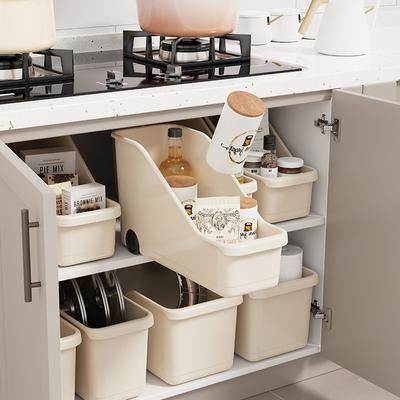 Aufbewahrungskoffer für diverse Küchenutensilien mit Rädern, Gewürzflasche, Gemüse-Aufbewahrungsbehälter, Küchenschrank-Organizer, Make-up-Organizer