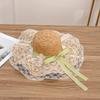 Summer Straw Hat With Wide Brim Sun Protection For Beach Casuals