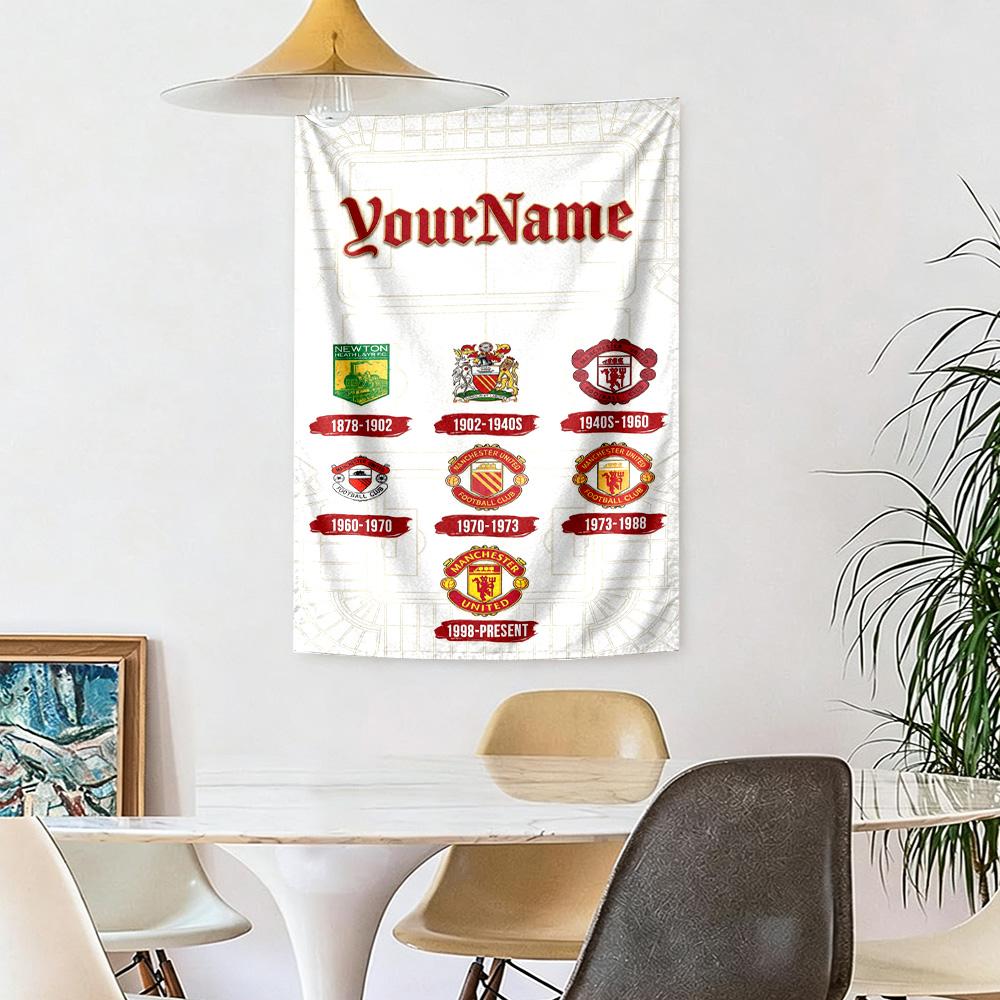 Manchester Custom Your Name Wall Decor Tapestry Art For Pet Memorial Birthdaywedding Party Backdrop Family Gift