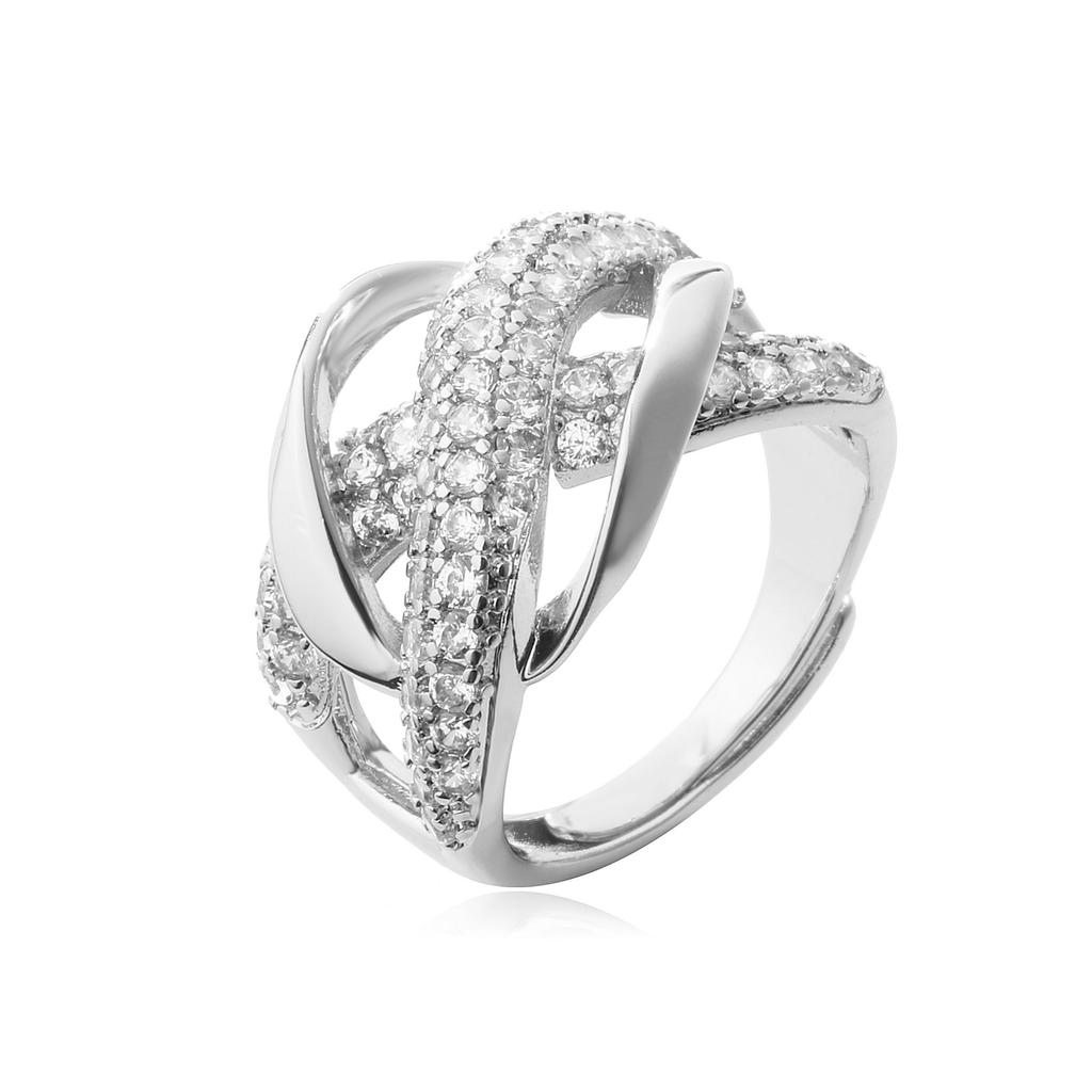 HECHENG,Ring For Women Zircon Star Love Heart Geometric Finger Fashion Zircon Gifts Charm Sweet Zircon