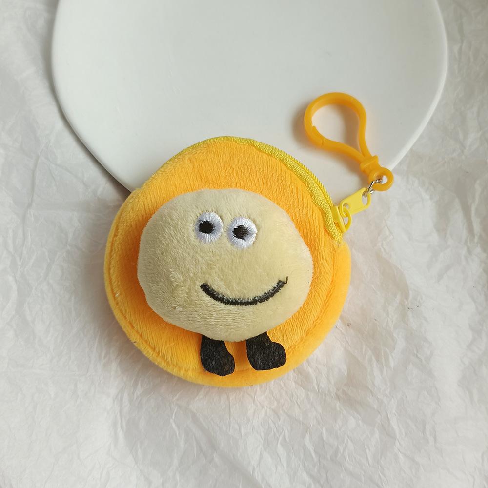 Creative Purse Cartoon Frog Animal Cute Zipper Plush Three-dimensional Coin Purse Pouch Purse Earphone Wallet Key Bag