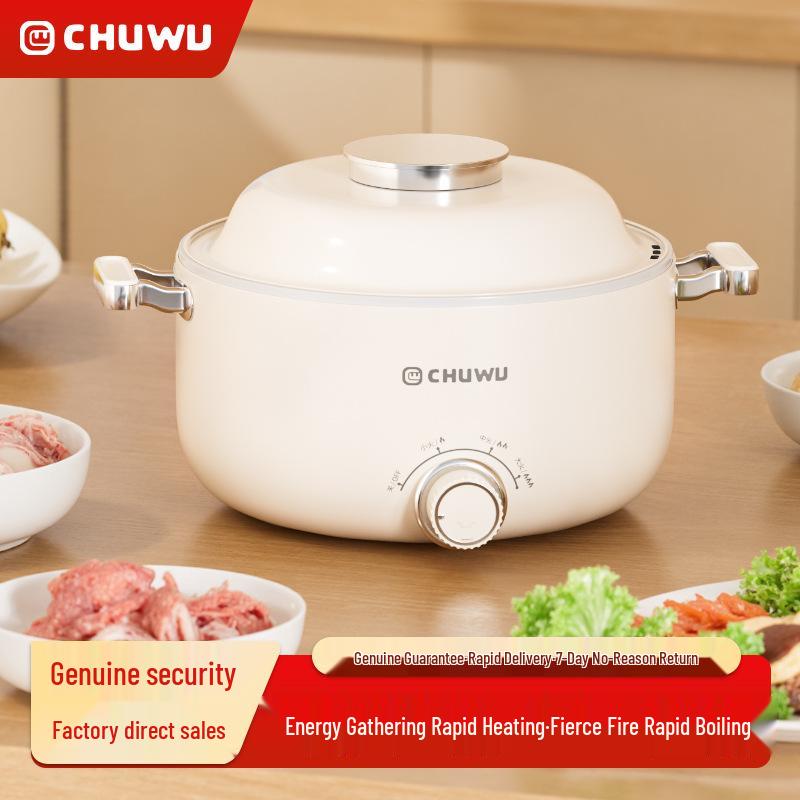 Multifunktioneller elektrischer Antihaft-Kochtopf: Große Kapazität für Pfannengerichte, Braten und Hot Pot