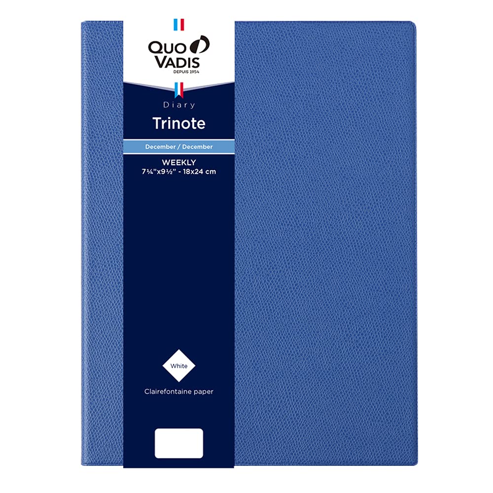 

QUOVADIS Trinote Unparalled 2026 Weekly Vertical Diary December 2025 Start B5 Variant 18x24cm blue ocean qv04801bl