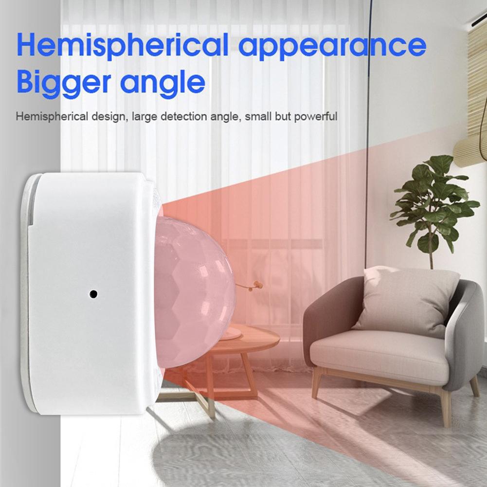 Smart Home PIR Sensor for Zigbee with 120 Degree Infrared Detection and Device Sharing for Automated Lighting Triggers