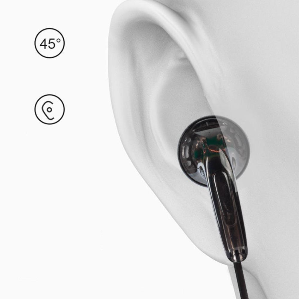 3.5mm/Type C Wired Headset Flat Earbuds Heavy Bass Headphone Earphone Wired  Listening Music