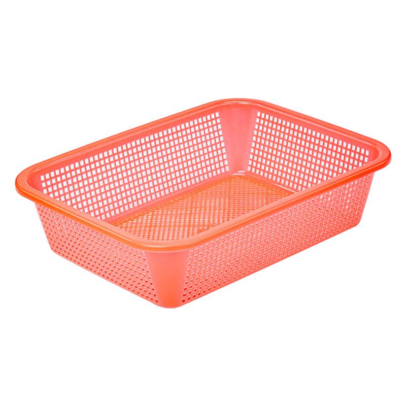 Rectangular Plastic Draining Storage Basket