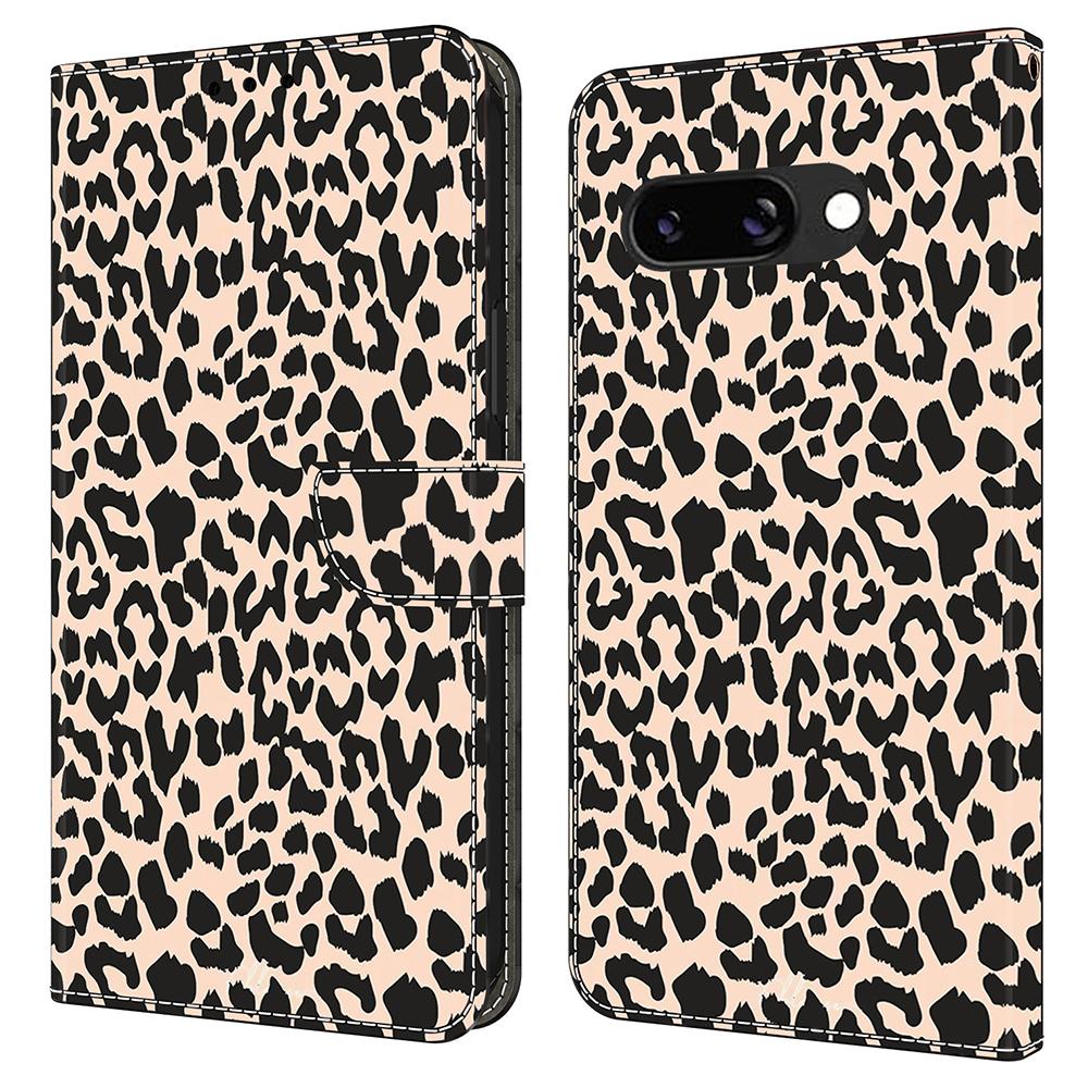 For Google Pixel 9a Case Pattern Printed Protective Cover TPU+PU Leather Flip Phone Case A