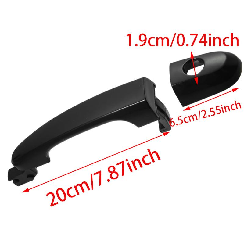 Front Left/Right Side Car Outside Door Handle with Keyhole Black for Kia Sportage 2005 2006 2007-2010 82651-1F010 82661-1F010
