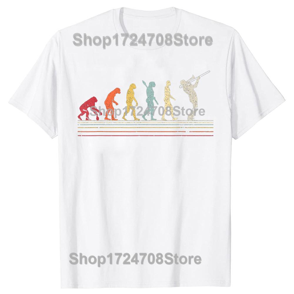 

Retro Trombone Instrument I Destroy Silence Summer Graphic Cotton Streetwear Short Sleeve Music Gifts Tshirt Mens Clothing S
