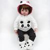 BZDOLL Soft Cloth Body Reborn Baby Doll Lifelike 19inch 48CM Soft Vinyl Newborn Girl Bebe Lovely Birthday Gift Princess Toy