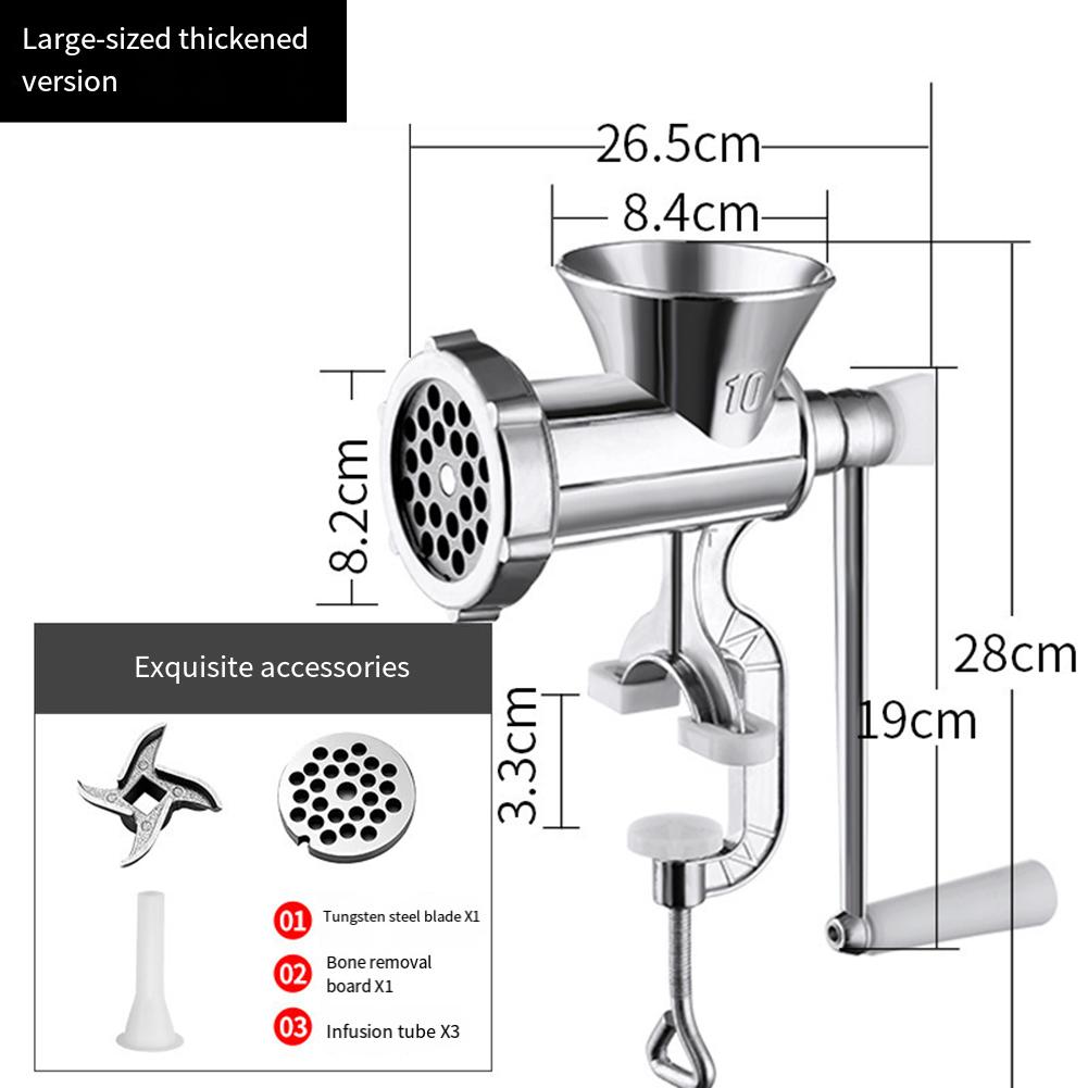 Metal Meat Grinder Sausage Stuffer Convenient Food Preparation