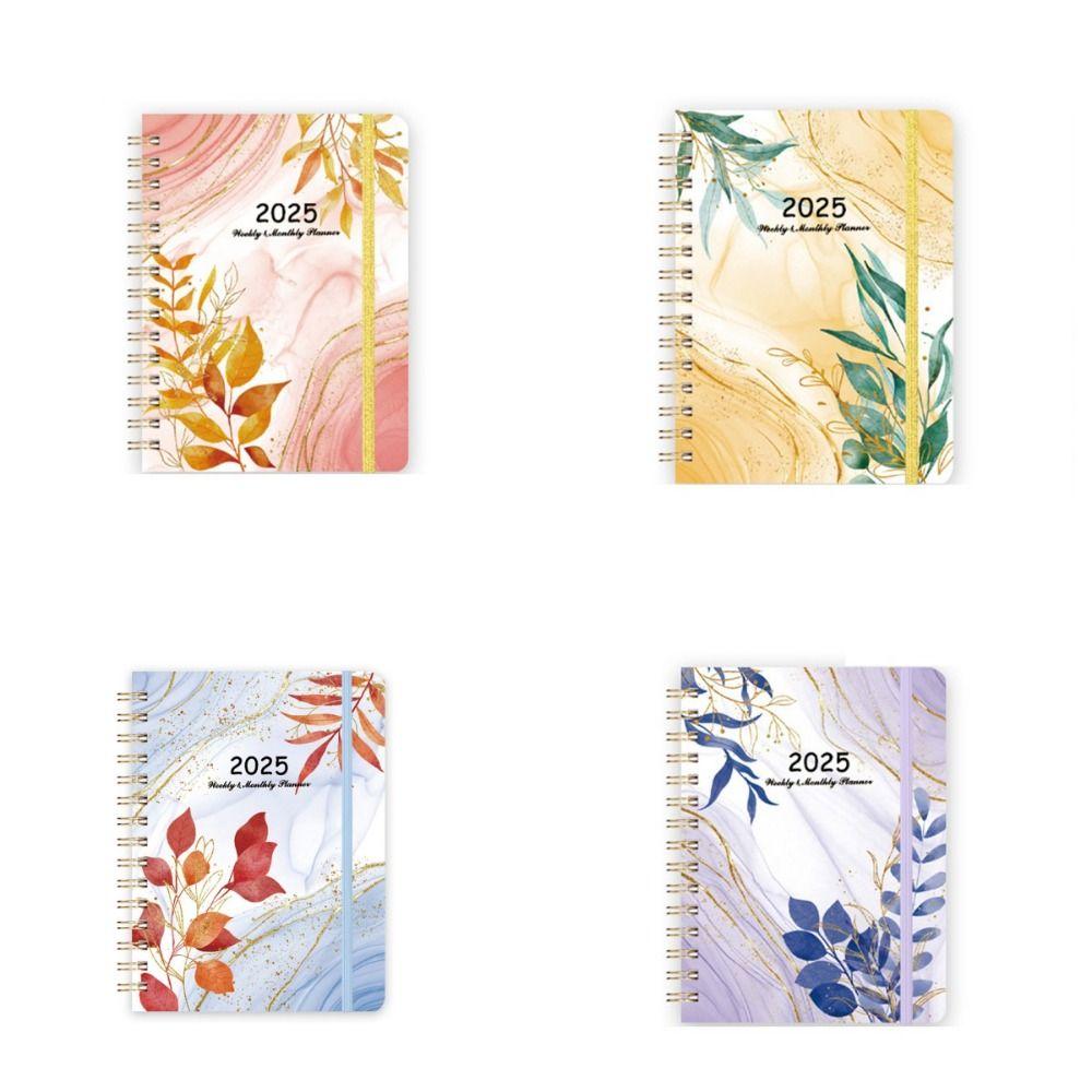 Monthly Flowers Diary Notebook Weekly Plan A5 Schedule  Planner 2025 English Agenda Book  Agenda