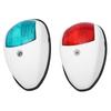 2Pcs IP66 Marine Sailing Signal Light DC 12V 3W LED Navigation Lamp Red Green Light for Yacht BoatWhite
