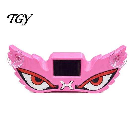 Wireless Warning Lamps Demon Eye Car Window Light with Suction Cup, Solar Rechargeable Devil Interior Atmosphere Lamp Lamp, LED Windshield for
