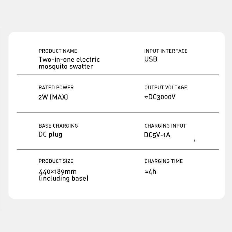 Electric Mosquito Killer USB Rechargeable Intelligent Fly Swatter Mosquito Trapper 2 In 1 Summer Fly Swatter Trap Flies Insect Killer Pest Control