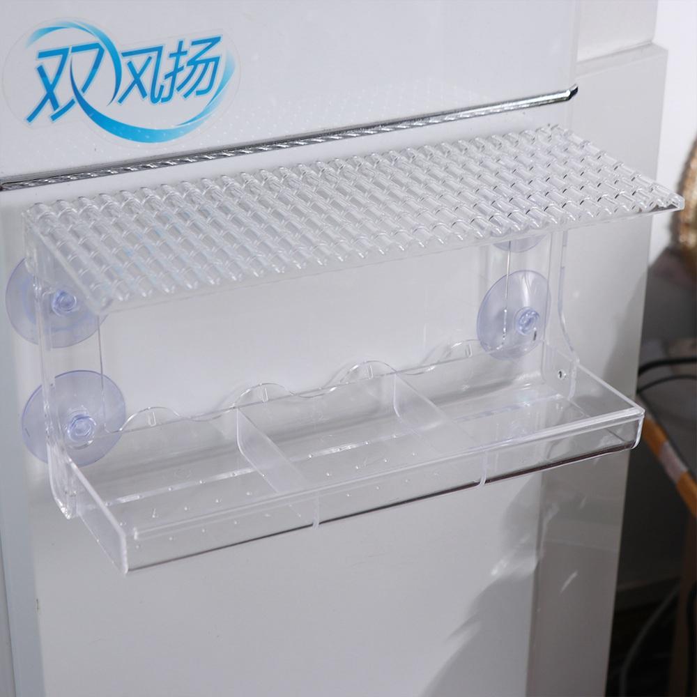 Clear Window Bird Feeder Drainage Hole Bird Food Container Transparent Bird House Bird Supplies