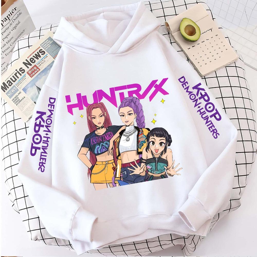K-pop Devil Hunter Hoodie Girls' Long Sleeve Jacket Saja Children's Printed Hoodie Fashion Hoodie Children's Top