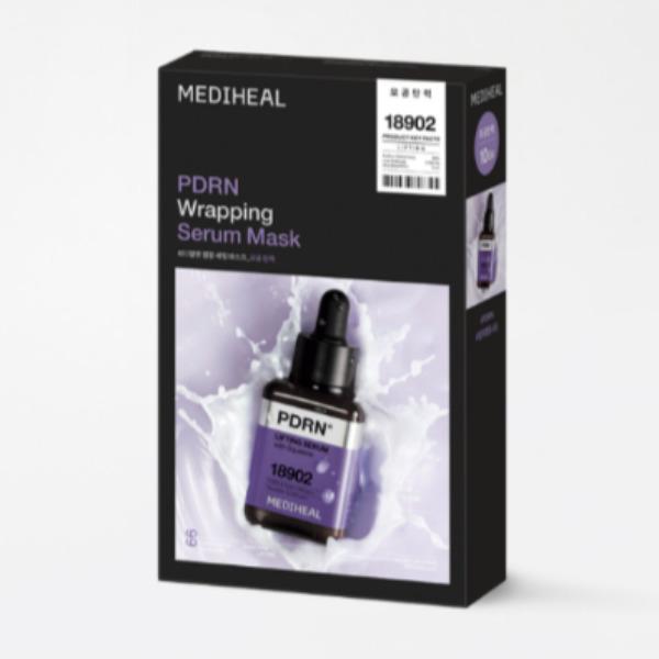 Mediheal PDRN Wrapping Serum Mask Pore Elasticity – Firming & Pore Care (10 Sheets)