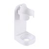 Bathroom Electric Toothbrush and Toothpaste Holder Storage Rack with Adhesive Mount ABS White Toothbrush Organizer