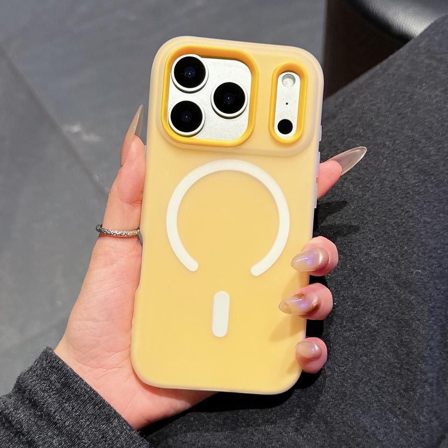 Funda Magnética 2 en 1 Chic Jelly Cubierta de Silicona Mate Antihuellas Compatible con Cargador Inalámbrico MagSafe para iPhone 17/16/15/14/13/12/11