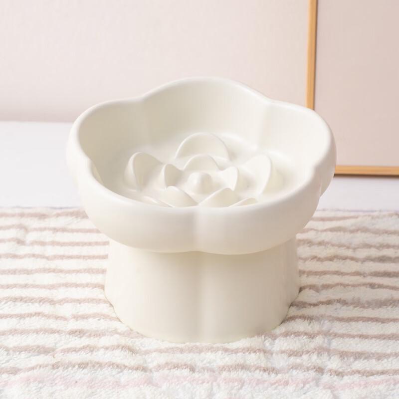 Shuoni Elevated Ceramic Slow Feeder Pet Bowl