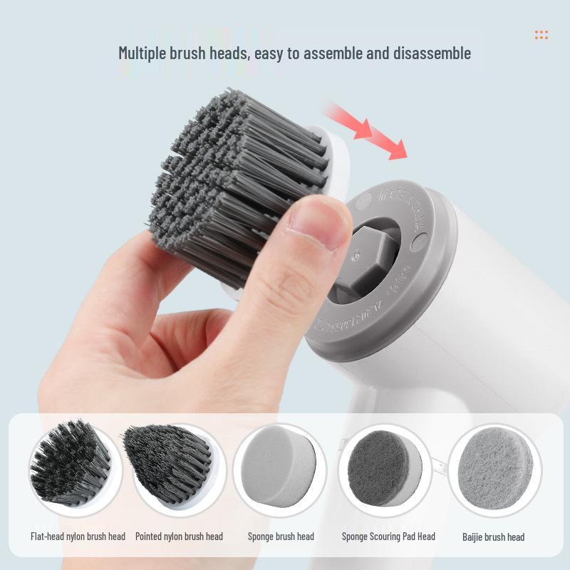 Cordless Electric Multi-Purpose Cleaning Brush for Kitchen, Bathroom, and Pool Tiles