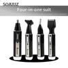 Multi-function Electric Nose Hair Trimmer Mini Razor Nose Hair 4 In 1 Temples Eyebrow Trimming Set