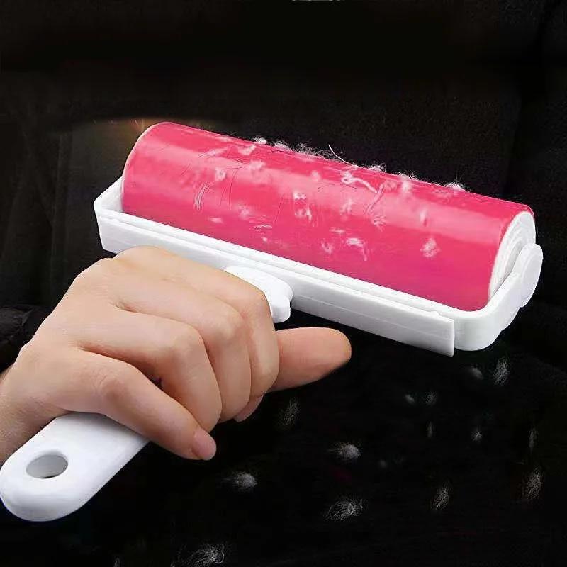 

Многоразовая моющаяся одежда, средство для удаления ворса, липкий ролик для домашних животных, бытовая уборка, портативный ролик-кисть для удаления волос