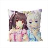 NekoPara Pillow Case For Car Sofa Decorative Home Doublesided Print Plush Square Throw Pillow Cushion Cover