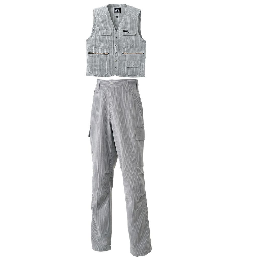 Toraichi Weste Cargohose Arbeitskleidung Arbeit Bau L x Größe Silber & (4309s611219) Set, Hose, Kniebundhose, Arbeitskleidung, L, 37,