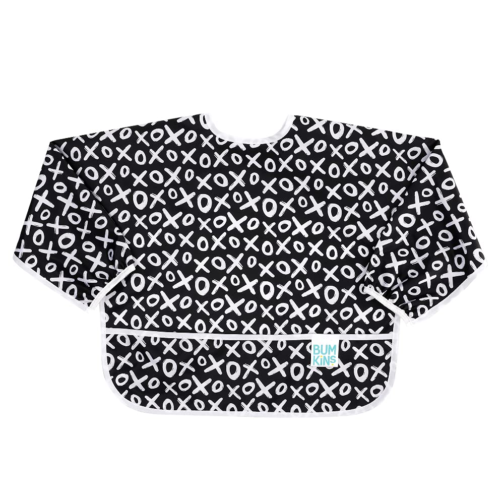 

Детский слюнявчик с длинным рукавом, рукав в японском стиле, мягкий, машинная стирка, быстросохнущий, водонепроницаемый слюнявчик для возраста Обнимашки Поцелуйчики Один размер [Bunkins] Фартук, маслостойкий