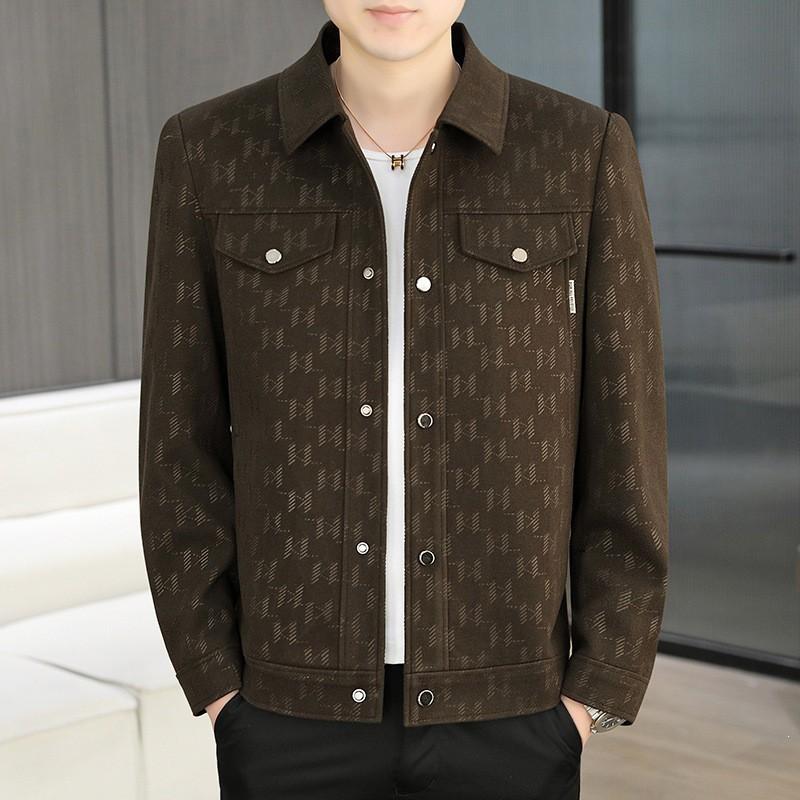 Mens 2026 Relaxed Fit Lapel Jacket Casual Trendy Lightweight Outerwear Young Adults