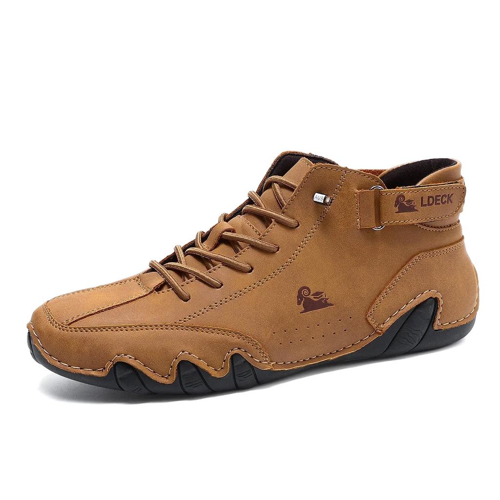 Fashion Men Boots Casual Motorcycle Winter Shoes Waterproof High Top Sneakers Luxury Footwear Fashion Loafers Outdoor