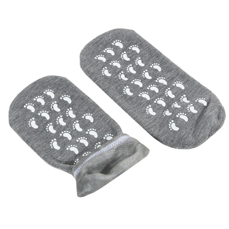 Reusable Cotton Gauze Gel Foot Care Socks for Deep Moisturizing Cracked Heel Overnight Day or Night Use Socks