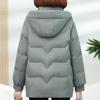 Dampuffjackor Vinter Vintage Korta Parkas Med Huva Plus Size Eleganta Tjocka Varma Dunrockar Kvinna Ytterkläder