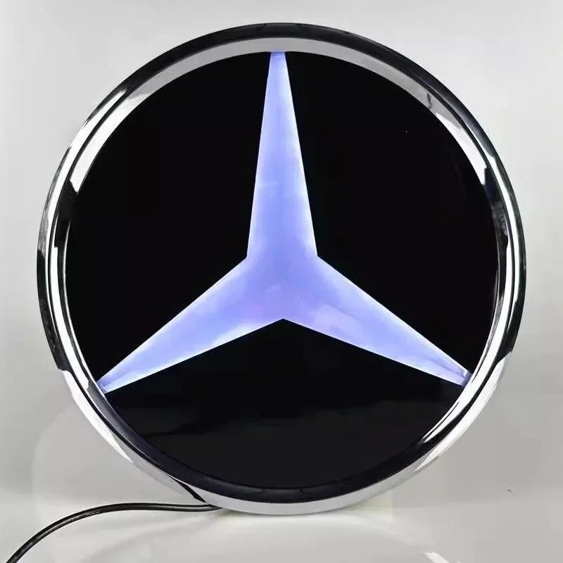 

Car Sticker Car Front Grill Logo Light 3D LED Badge For Mercedes Benz W213 E-Class Emblem Luminous Decorative Light