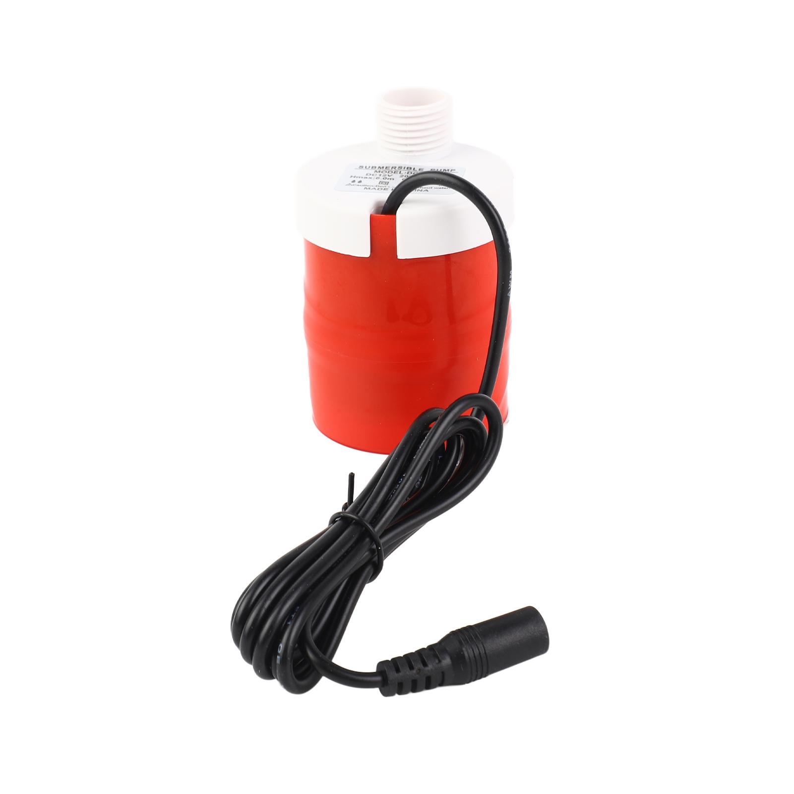 

DC12V 20W Submersible Water Pump High Lift 20FT Fountain Pump with 5FT Power Cord 700L H High Brushless DC Pump for DC12V