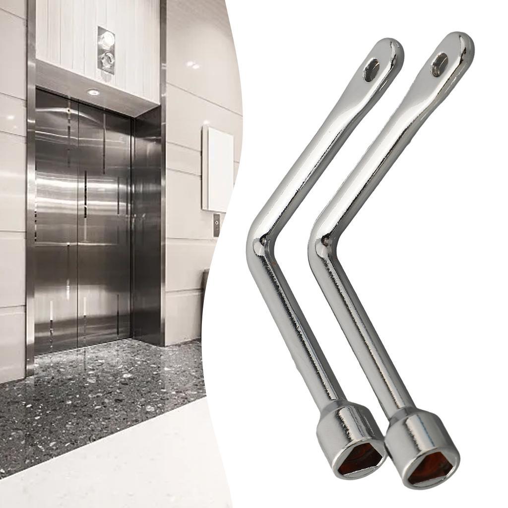 Elevator Triangular Key Elevator Door Keys Silver Zinc Alloy
