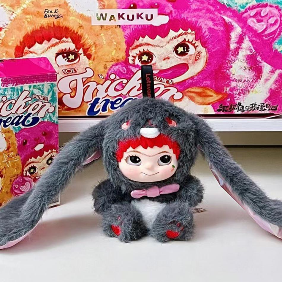Wakuku Pluizig Trendy Leuke Feestdoos Schattige Wakuku Actiefiguur Mysteriedoos Schattige Poppen Tas Hanger Pop Verrassingszak Cadeau Speelgoed