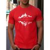 Fashionable Minimalist Printed T-shirt Summer Casual Men Cotton Retro Daily Simple Loose Fitness Run Short Sleeve Comfortable Breathable Soft T-Shirts