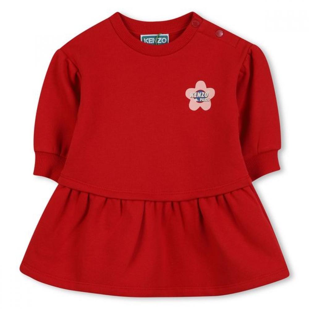 Kenzo Kids Baby Dress 25fw Red 12 months