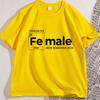 Female The Original Iron Man Printed T Shirt Cotton Short Sleeve Feminist Woman Up Tshirt Loose Round Neck Short Sleeve Tops
