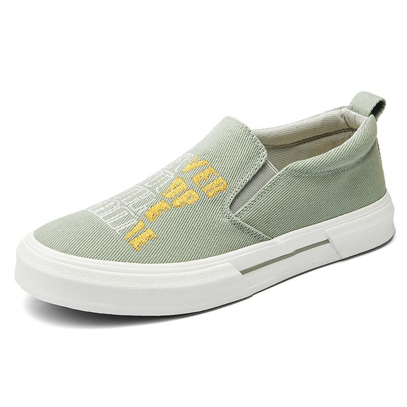 Shinbu Spring New Mens Shoes Korean Fashion Fashion and Casual Men's Cloth Shoes Flat Sole OnePin Shoes