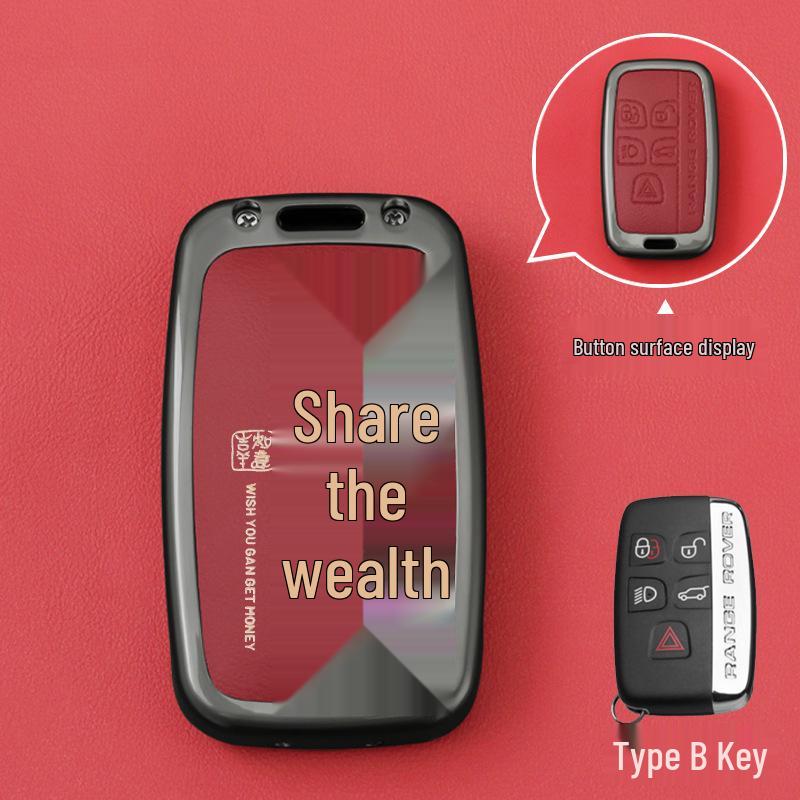 

Land Rover Range Rover Key Case for Evoque, L Discovery 4, Sport Edition, Velar - Leather with 2 Buckles.