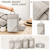 Travel Packing Cubes Set 5 Pieces Lightweight Durable Storage Organizers with Mesh Tops and Handles for Efficient Luggage Organization