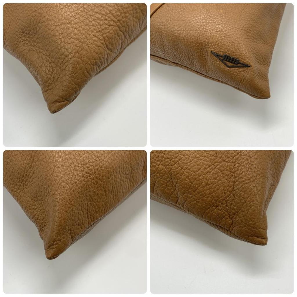 BOTTEGA VENETA Vintage Semi Shoulder Bag Single Strap Nappa Leather Brown Camel A4 Size Compatible