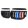 Přední mřížka na ledviny lesklá černá M Color Double Line pro BMW řady 3 E90 E91 2005-2008 325xi 320i 325i 325i 328i 330i 335i