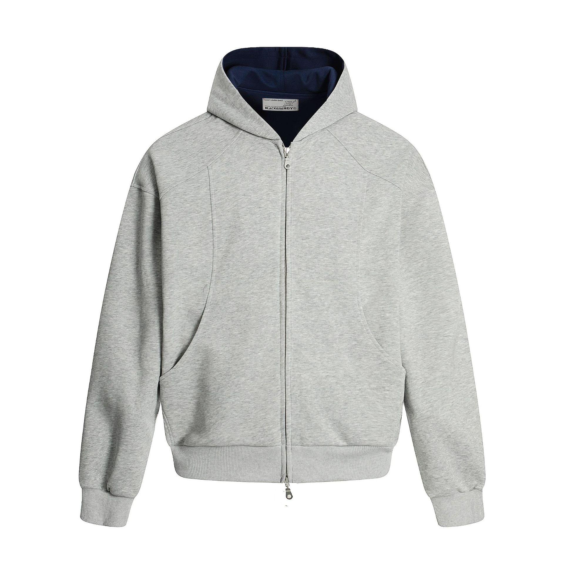 Men s new simple Korean hoodie sports jacket cleanfit cardigan zipper sweater men s S