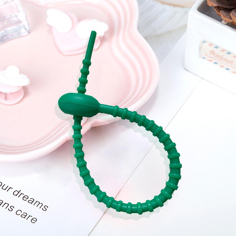 21.5cm Color Silicone Cable Ties: Versatile Organizing Tools for Cables, Jewelry, and Keychains